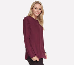 GO DRI Swift Long Sleeve Tunic Crew | Skechers discount