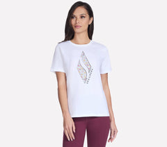 Floral Diamond Short Sleeve Tee | Skechers USA