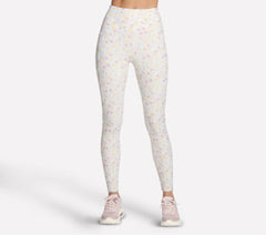 GO WALK Rib Floral Full Length High-Waisted Legging | Skechers outlet