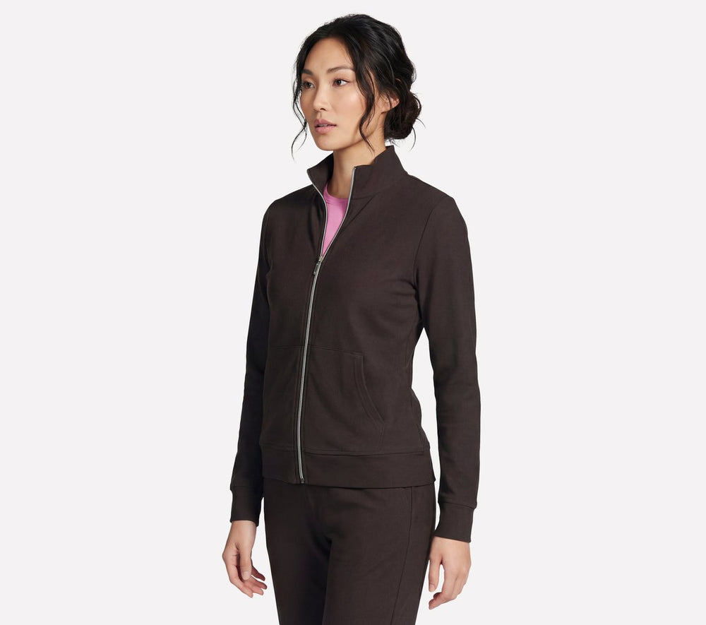 GO Luxe Rib Everyday Full Zip Jacket | Skechers online