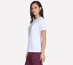 Floral Diamond Short Sleeve Tee | Skechers USA